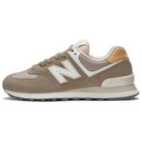 New Balance Nb 574 Retro Viršutinis sluoksnis Karvės oda Amortizuojantis Atsparus dėvėjimuisi Žemi sportbačiai Laisvalaikio Bėgimo bateliai Moteriški sportbačiai Chaki spalvos WL574SYL 36 gray