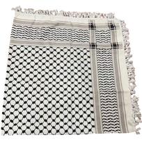Middle East Keffiyeh Headscarf Square Men Scarf Wrinkles Resistant Bandana Scarf for Men and Women H gray