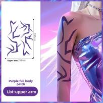 K-Pop Demonas Medžiotojai Laikinos Tatuiruotės - Rumi & Jinu Rinkinys Cosplay & Helovinui | HUNTR/X & Saja Boys Dizainai