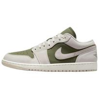 Jordan Air Jordan 1 Atsparūs trinčiai žemi krepšinio bateliai Unisex Balti Žali Jordan HV4089-201 44 gray