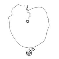 Fashion Vortex Star Pendant Necklace Simple Y2K Choker Neck Chain Sweet Cool Clavicle Chain Necklace Summer Jewelry