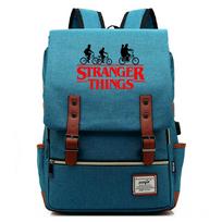Stranger Things Studentinė USB kuprinė 43*29*13.5cm blue