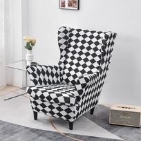 Sparnuotos kėdės užvalkalai 2 vnt./komplektas Tamprios sparnuotos kėdės užvalkalai Sofos užvalkalas Sparnuotos fotelio užvalkalai Baldų apsauga 1-seater white