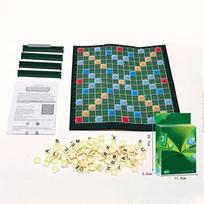 2-4 žaidėjams Anglų kalbos rašybos Solitaire dėžutė Abėcėlės šachmatai Edukaciniai žaislai Kelioninis Anglų abėcėlės Scrabble dėlionės stalo žaidimas