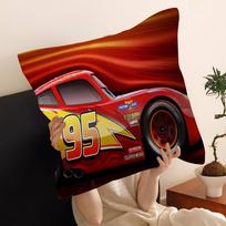 Cars L-Lightning M-McQueen Themed Pillow Cover for Bedroom Room and Living Room Sofa Decorative Cushion Cover 30x30 cm