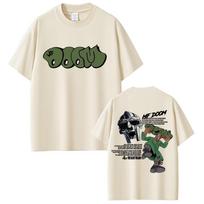 2025 Vasaros Raperis Mf Doom Albumas Madvillainy Grafinis Marškinėlis Vyriškas Hip-Hop Mada Retro Marškinėlis Laisvalaikio Medvilninis Per dydį Marškinėlis S beige