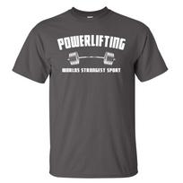 POWERLIFTING Salės Vyras Marškinėliai Sunkioji atletika Kūno rengyba Strongman Stendas Mirties trauka Grafiniai Marškinėliai Kvėpuojantis Medvilninis Gatvės stiliaus 4XL black