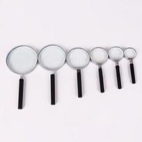50/60/75/90/100mm Handheld Magnifier for Seniors and Children - Semi-Metal Reading Glass 50mm