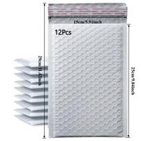 12-25 Pack Bubble Mailers Shockproof - Self-Seal Lightweight Padded Envelopes for Safe Shipping Jewelry, Phones, Gifts & Fragile Items white