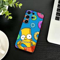 D-Simpsons animacinis telefono dėklas, skirtas Samsung S26, S25, S24, S23, S22, S21, S20, Plus, Fe, Lite, kitiems. Juodas dangtelis Samsung S22plus5G blue