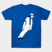 Michael Jackson Smooth Criminal Moonwalker Pasilenkęs Unisex marškinėliai Unisex apvalia kaklo iškirpte medvilniniai trumparankoviai didelio dydžio populiarūs marškinėliai Gerbėjų dovanos M white