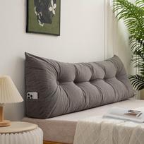 Trikampinė galvos atramos pagalvė bendrabučiui ar miegamajam - didelė tatamio stiliaus atlošo pagalvė su minkštu užpildu 60x40x12cm