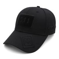 5.11 Velcro Taktinė Kamufliažinė Kepuraitė - Karinė Sportinė Kepurė Adjustable black