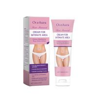 Sensitive Skin Hair Removal Cream, Painless Depilatory for Bikini Area & Body Natural Ingredients Gentle Formula for Smooth Skin pink
