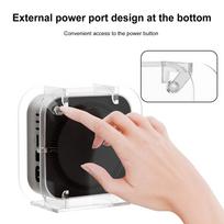 Acrylic Computer Case Holder Clear Vertical Desktop Stand for Mac Mini M4 China Mainland black