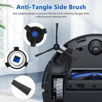 A27F-Accessories Kit For Ecovacs X8 Pro Omni Robot Vacuum Spare Parts Side Brushes Mop Cloths HEPA Filters Dust Bag gray
