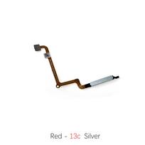 For Xiaomi Redmi 13 Redmi13C Fingerprint Sensor Flex Cable Replacement Parts Red 13C Silver brown