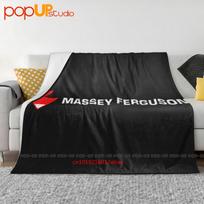 Massey Ferguson Tractor Enthusiast Farming Ultra-Soft Blanket Quilt Winter Sofa Cover Bed Covers Size: 75*100cm, Weight: 230 GSM black