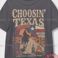 Ella Choosin' Texas T-Shirt and kids tshirt, Lone Star State of Mind Tee, Vintage Country Music Merch, Retro Western Cowboy Shirt and kids tshirt 4XL gray