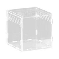 Acrylic Pet Terrarium Enclosure Cage For Small Reptiles With Breathable Airflows Holes Design Jumping Spiders Habitat Box 10X10X10 vertical