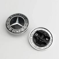 Benz amg 3D ABS 57mm Front Bonnet Hood Badge Emblem for Mercedes Benz Car Accessories Compatible with Models W124 W140 W163 W202 W203 W20 mėlyna