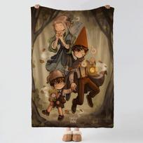 animation O-Over The Garden Wall-l Throw Thick Comfort Flannel Quilt, Multi-scene Use Indoor Outdoor Daily Nap Size: 75*100cm, Weight: 320 GSM