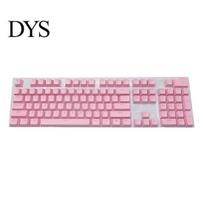 Keys 104Pcs Anti-skid Backlit ABS Keycaps Mechanical 104 Key Keyboard Caps for PC Computer Cover mėlyna