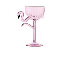 Flamingo formos vyno taurė 200ml Kūrybingas kokteilių taurė Baro vakarėliui - Unikali stiklinė