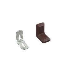 10PCS L-Shaped Right Angle Bracket 90 Degree Joint Bracket Universal Bracket Fastener  Home brown-2 in1