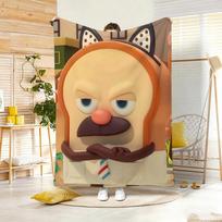 Hit Anime B-Bread B-Barbers Throw Lightweight 240g Flannel Blanket Soft Skin-friendly for Summer Cooling 150cmx180cm
