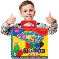 Colorino mokyklinė plastelino 6 spalvų
