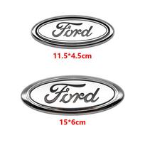 Ford 11,5cm 15cm Logotipas ABS Medžiaga Ford Fiesta Ranger Mondeo Fusion Escape Edge Focus Mustang Galinės bagažinės Emblema Priedai 1Pc 11.5cm