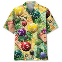 Visas spaudinys Vyriški retro Bingo žaidimo Havajų marškiniai Naujiena vasarai Trumpomis rankovėmis su sagomis Paplūdimio palaidinė Laisvalaikio vyriški Aloha marškiniai Viršutiniai drabužiai S black
