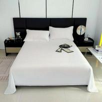 Solid Color Aloe Cotton Washed Bed Sheet - Single/Double, Skin-Friendly & Comfortable for Home Summer Use 150x230cm balta