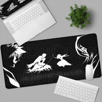 HD Printing Black and White Mouse Pad Anime Large Mousepad Bleach Manga Desk Mats Laptop Office Rubber Pc Gaming Non-Slip Carpet 30x60cm