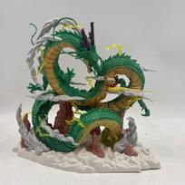 24cm Dragon Ball Goku And Shenron Anime Action Figure Model Toy Pvc Static Statue Doll Desktop Ornament Collection Figure Gifts with box