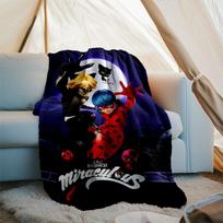 Miraculous Tales of Ladybug Cat Noir Theme Printed Blanket - Perfect for Couch, Bed, Travel & Outdoor Use | Machine Washable, Cozy & Durable. 130cmx150cm