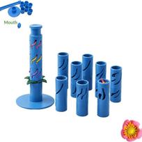 Polimerinio molio gėlių gaminimo įrankių rinkinys 9 moduliniai formavimo antgaliai Kūrybinis molio amato rinkinys Dovana „pasidaryk pats“ entuziastams Vaikams mėlyna