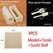 Sushi Maker Kimbap Sushi Rolls Mold Round Square Heart-shaped Make Sushi Machine Cutter Onigiri Molds Rice Balls