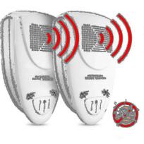 Ultrasonic Bed Bug Repeller - Safe for Pets - Get Rid of Pests Quickly 2-Pack - White less