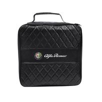 Automobilio įkrovimo laido laikymo krepšys Bagažinės organizatorius Alfa Romeo 147 MiTo Giulia 156 159 Stelvio 4C Giulietta Brera Disco Volante black