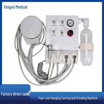Wall-Mounted Portable Dental Turbine & Engraving Machine 2-hole handpiece tube white