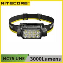 Nitecore HC75 UHE 3000 liumenų su 5500mAh ličio jonų baterija 209g paieškai, žygiams/trekingu, įkraunamas, lauko darbams