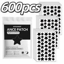 Bulk Black Star‑Shaped Hydrocolloid Pimple Patches Tea Tree Oil Acne Stickers Invisible Blemish Cover Spot Dots 400/600/800Pcs