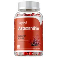 Buporai Astaxanthin 12 mg Softgels - Haematococcus pluvialis Microalgae with MCT Oil, Skin Eye Joint & Immune Support 120*1