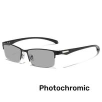 Išmanieji fotochrominiai skaitymo akiniai vyrams Madingi presbyopia akiniai nuo saulės 2 in 1 Unisex toliaregių akiniai receptiniai +1,0 +1,5 +2.0