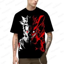 Anime Vyrai Dovana Vyriški marškinėliai Y2k Drabužiai Naruto Hip Hop Tops Vaikams Essentials marškinėliai Gatvės drabužiai 100-5XL trumpomis rankovėmis 2024 m. S gray