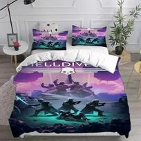 3D HELLDIVERS 2 patalynės komplektai Antklodė Patalynės užvalkalas Užvalkalas pagalvei Rinkiniai Vaikams Suaugusiems Namų tekstilė 70x133cm 2pcs