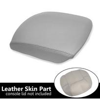Leather Center Console Lid Armrest Cover Fit For 2009-2015 Honda Pilot Gray gray