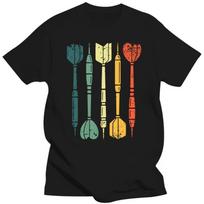 Funny Cool Dartboard Vintage Dart Player Sports T Shirts Graphic Cotton Streetwear Short Sleeve Birthday Gifts Summer T-shirt XXXL juoda